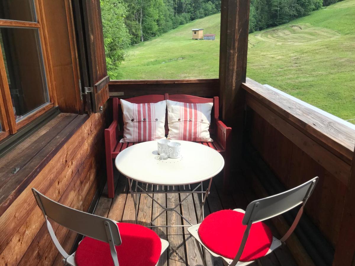 Ferienwohnung Morgentau Am Rande Der Wildnis Sibratsgfäll 外观 照片